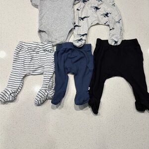 5 PIECE BUNDLE! Honest Baby Organic Cotton, Newborn